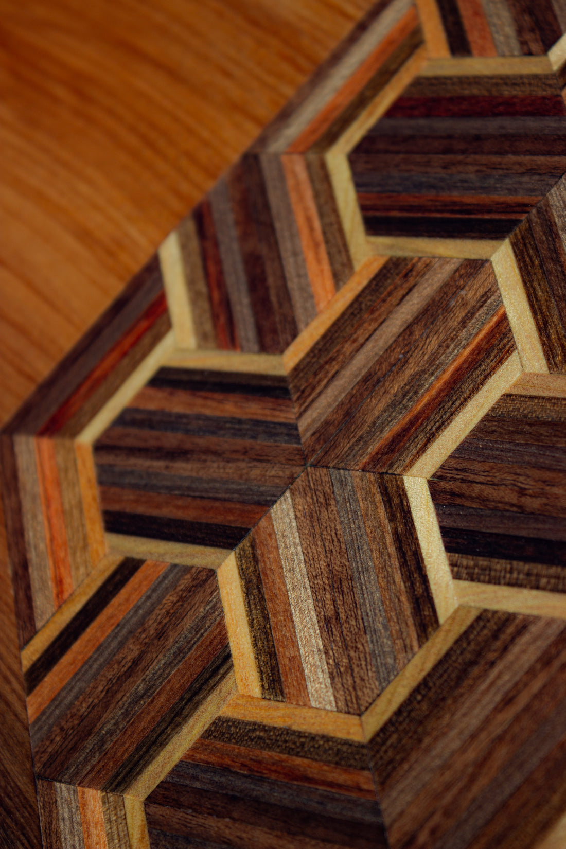 Watercolour River Matai Trapezoidal Inlay - Y Close up