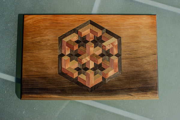 River Matai - 5 Timber Exploding Cube Inlay