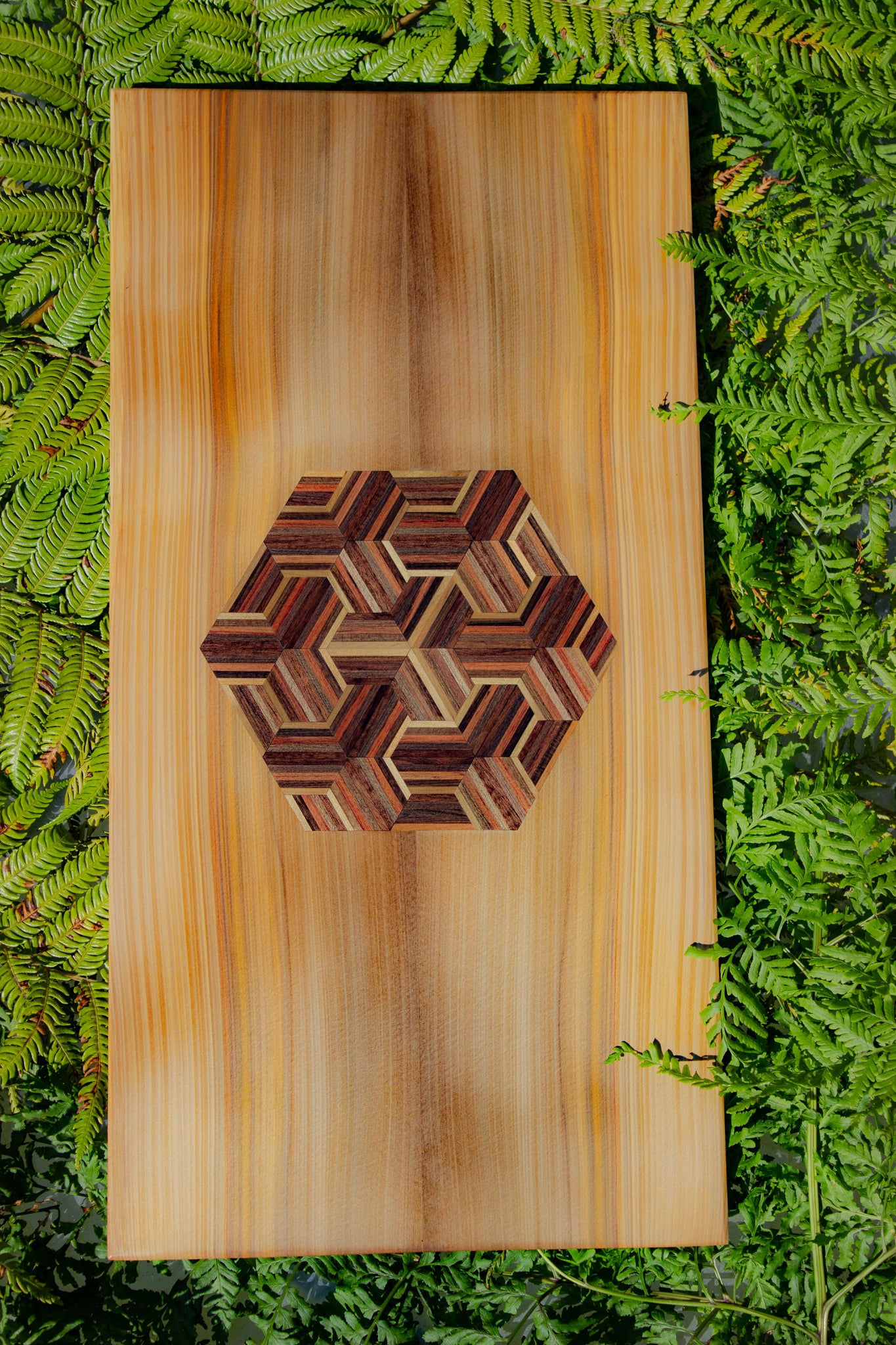 Duality - River Kahikatea Inlaid Board