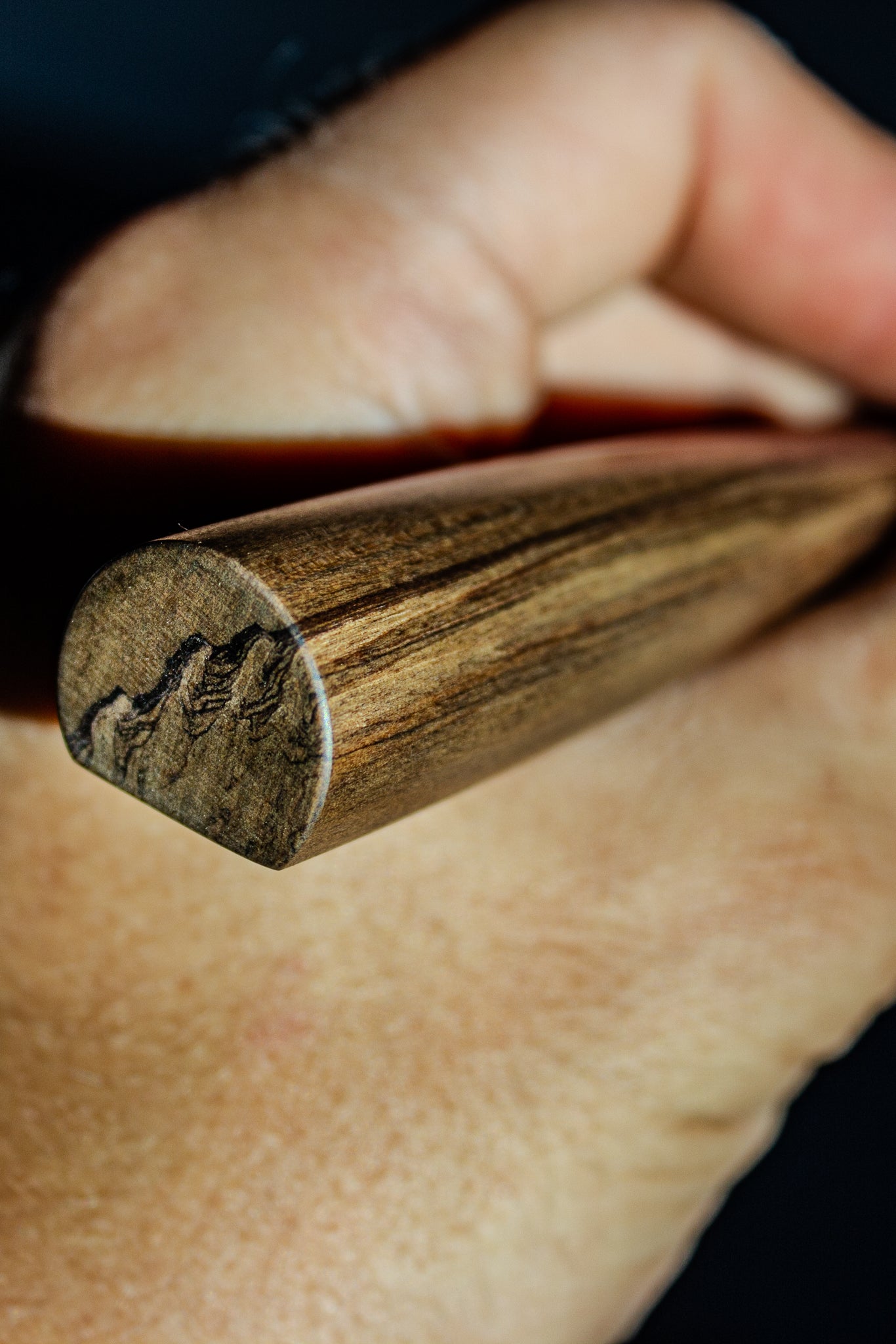 Spalted River Rimu Tool - Close up