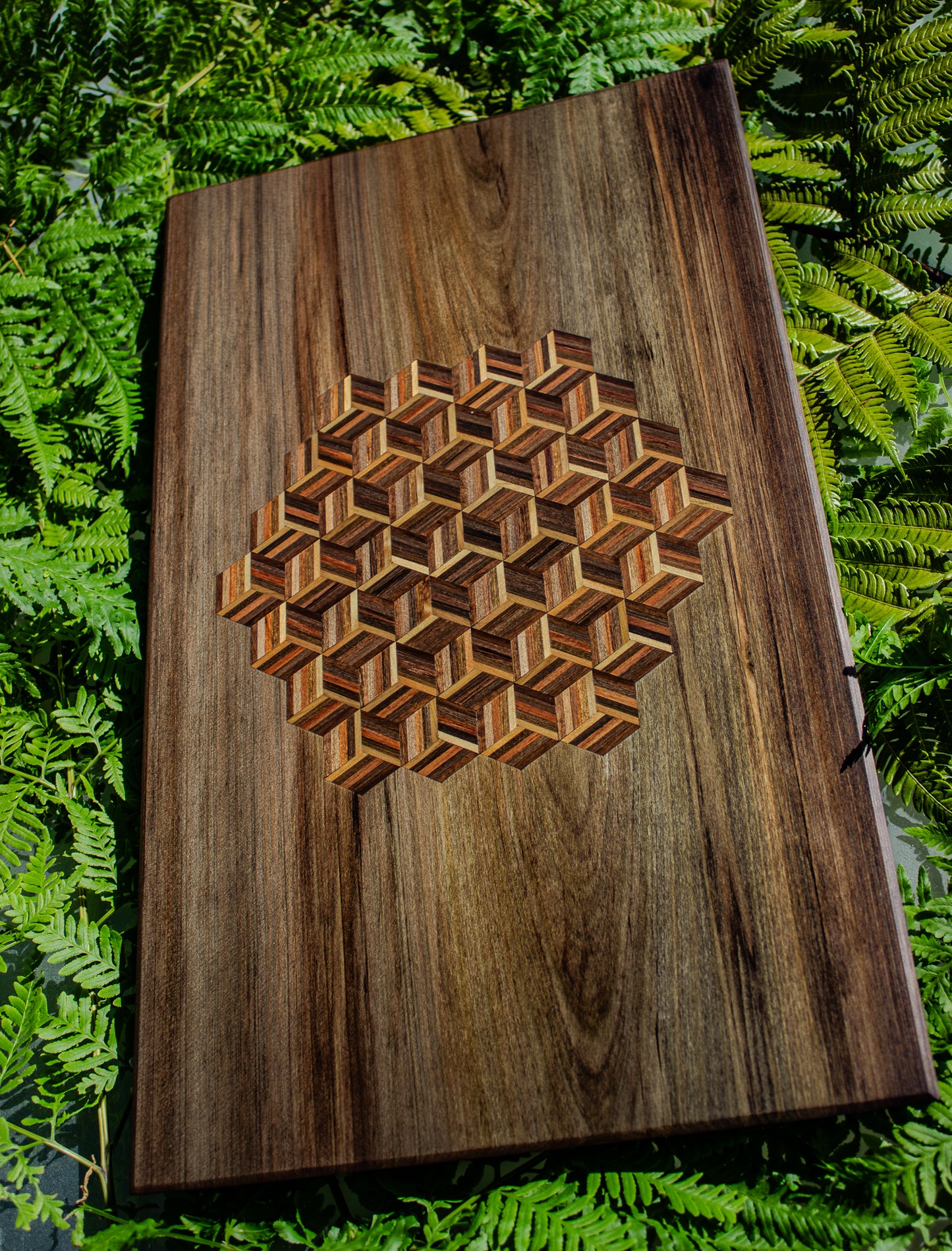 River Totara 555 Geometric Inlaid Board