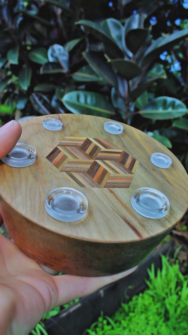 Inlaid River Kauri 14mm & 10mm slide/quartz display